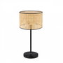 Opviq Lámpara de Mesa de Ratán AYD-3268 Crema y Negro